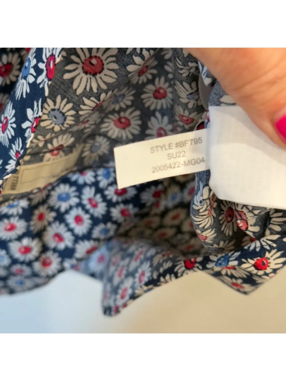J Crew Men’s Classic Organic Cotton Button Down Preppy Floral Shirt Large